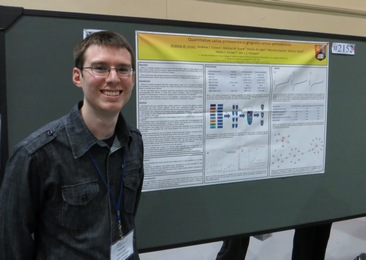 Andrew Jones presenting his poster at IADR2013 Seattle